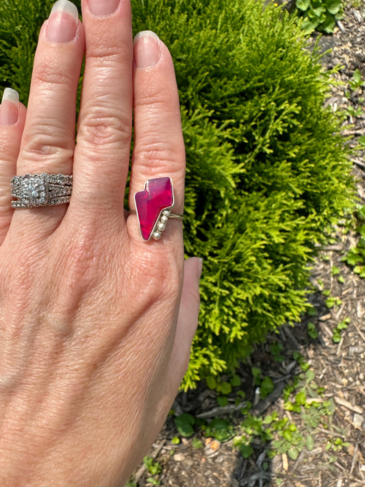 Aurora Lightening Bolt Ring