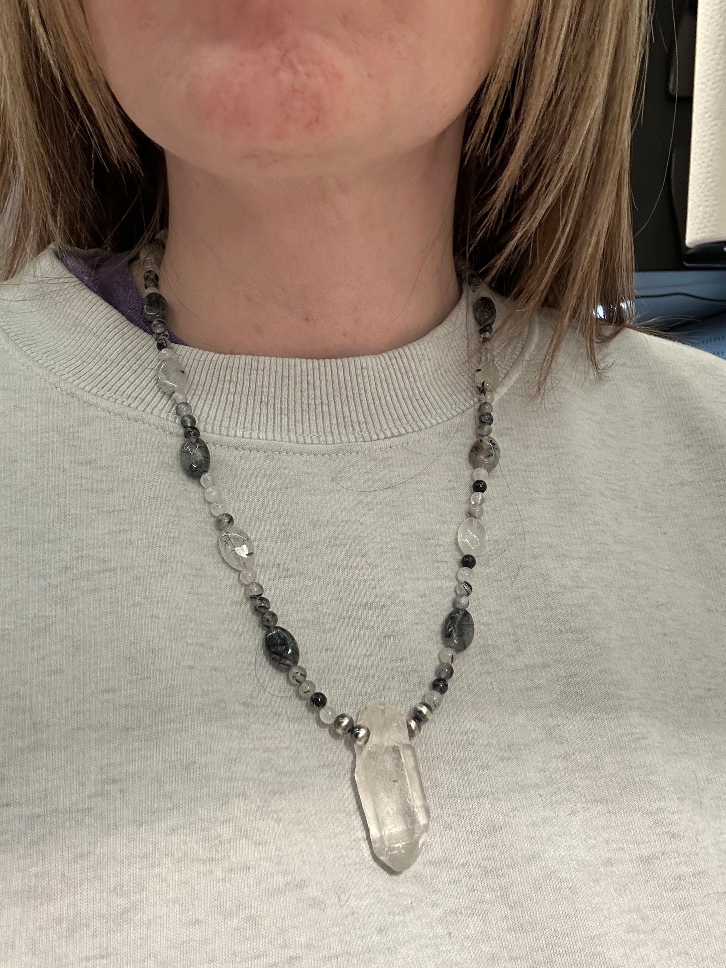 Tourmalated Quartz Necklace