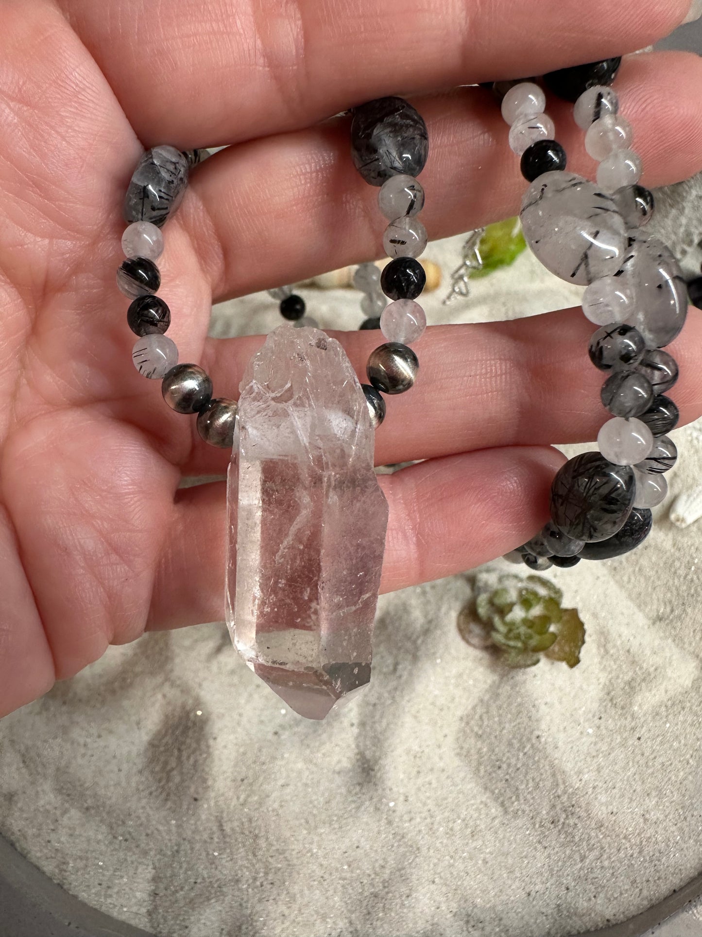Tourmalated Quartz Necklace