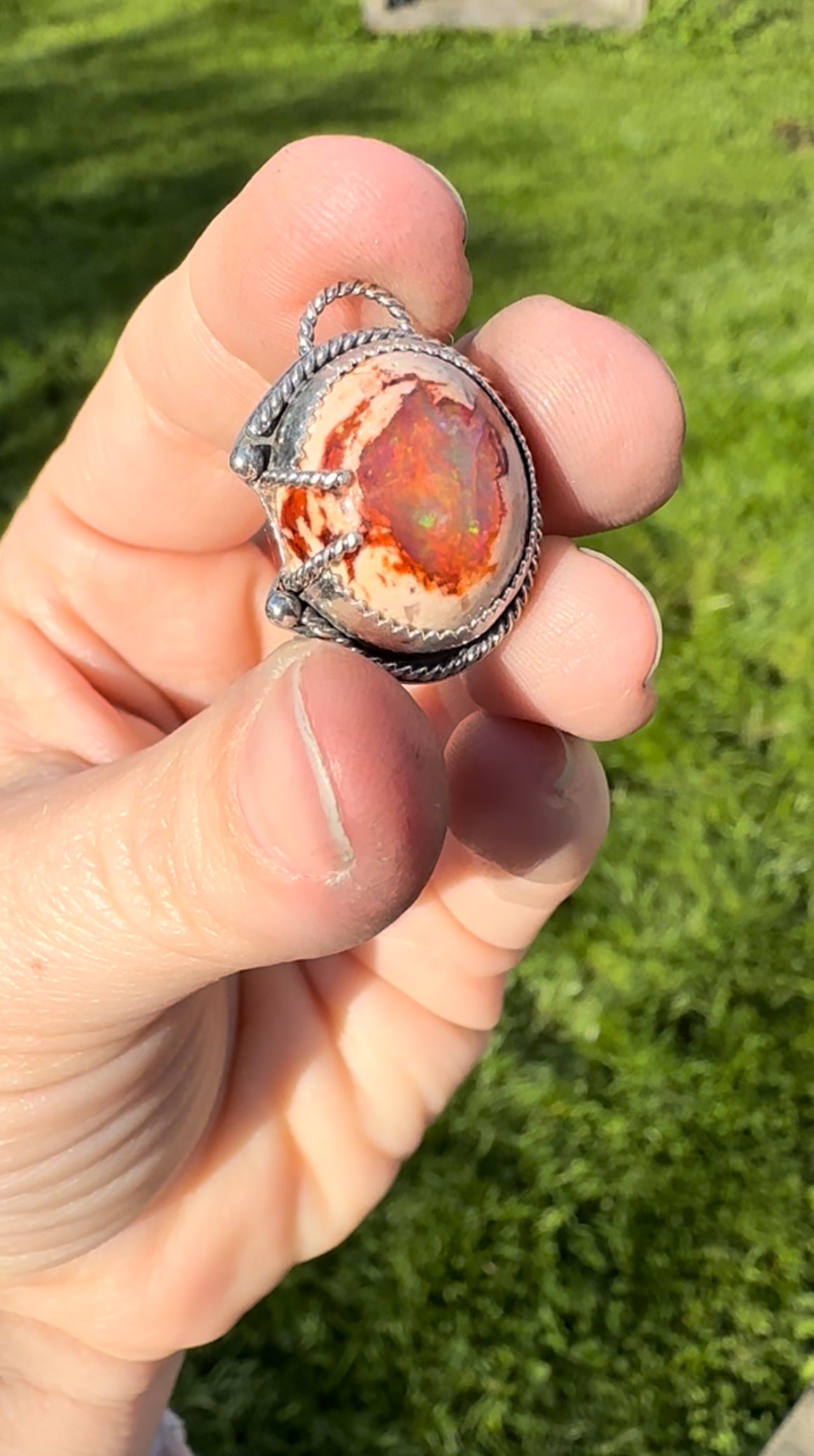 Mexican Fire Opal necklace