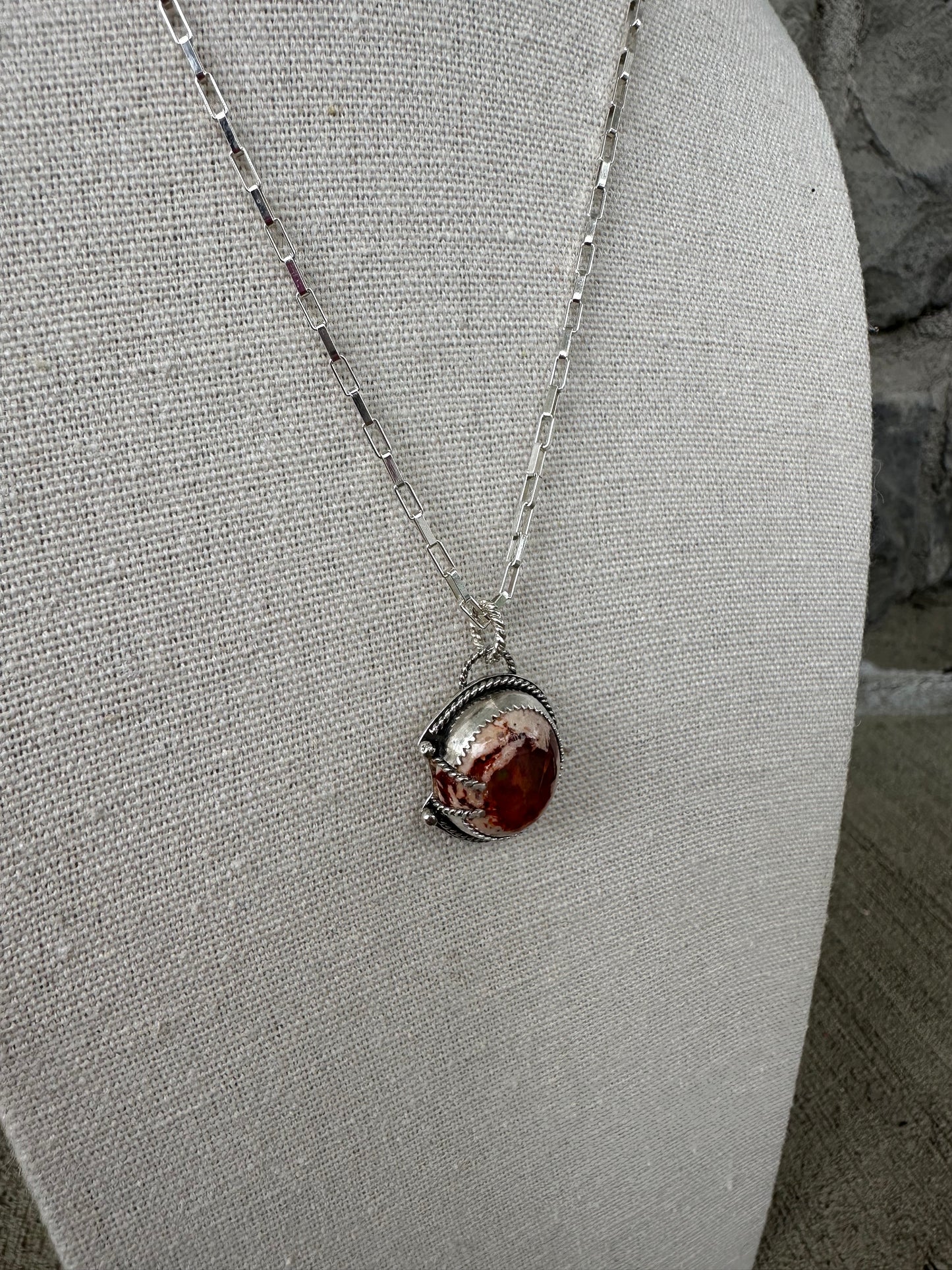 Mexican Fire Opal necklace