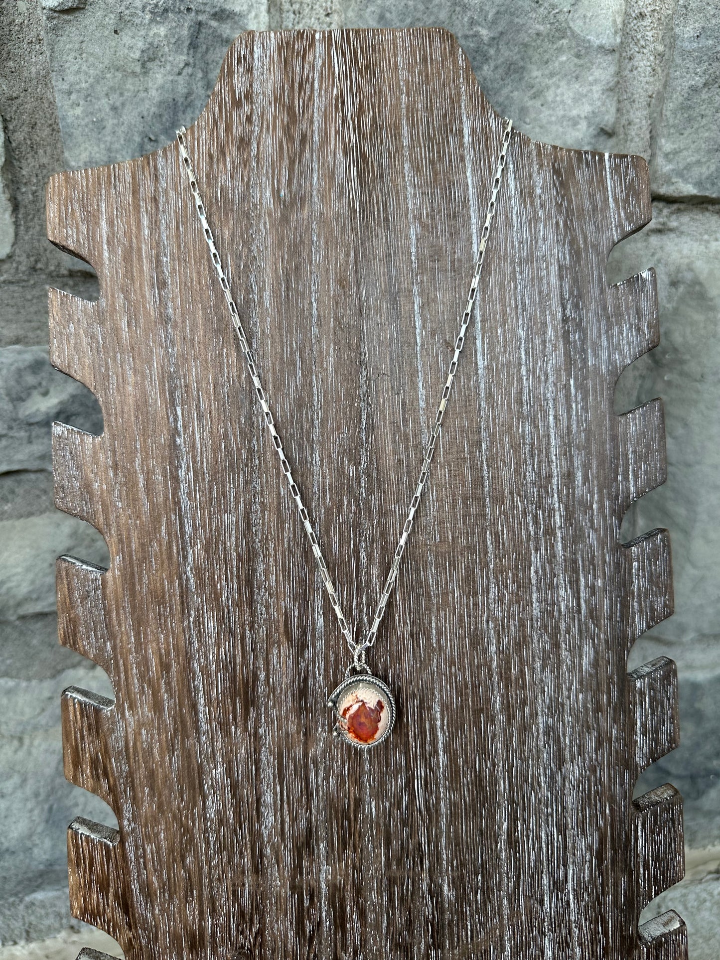 Mexican Fire Opal necklace