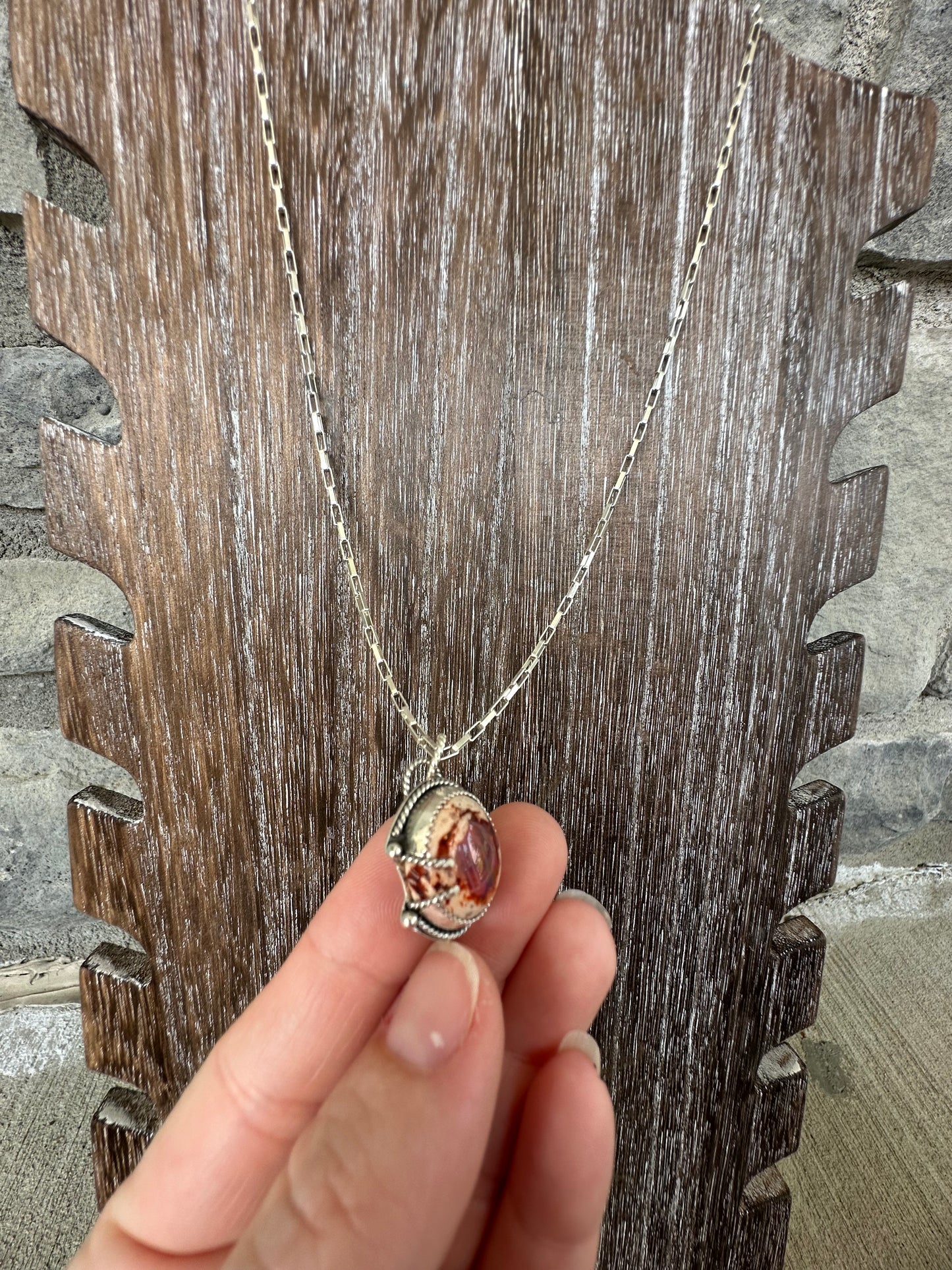 Mexican Fire Opal necklace
