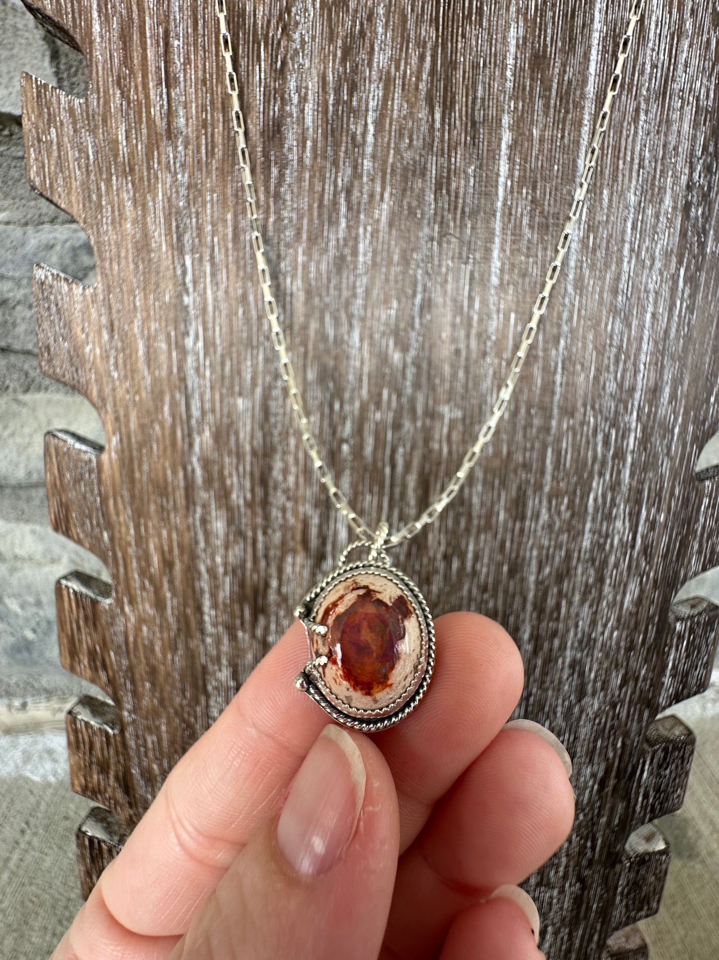 Mexican Fire Opal necklace