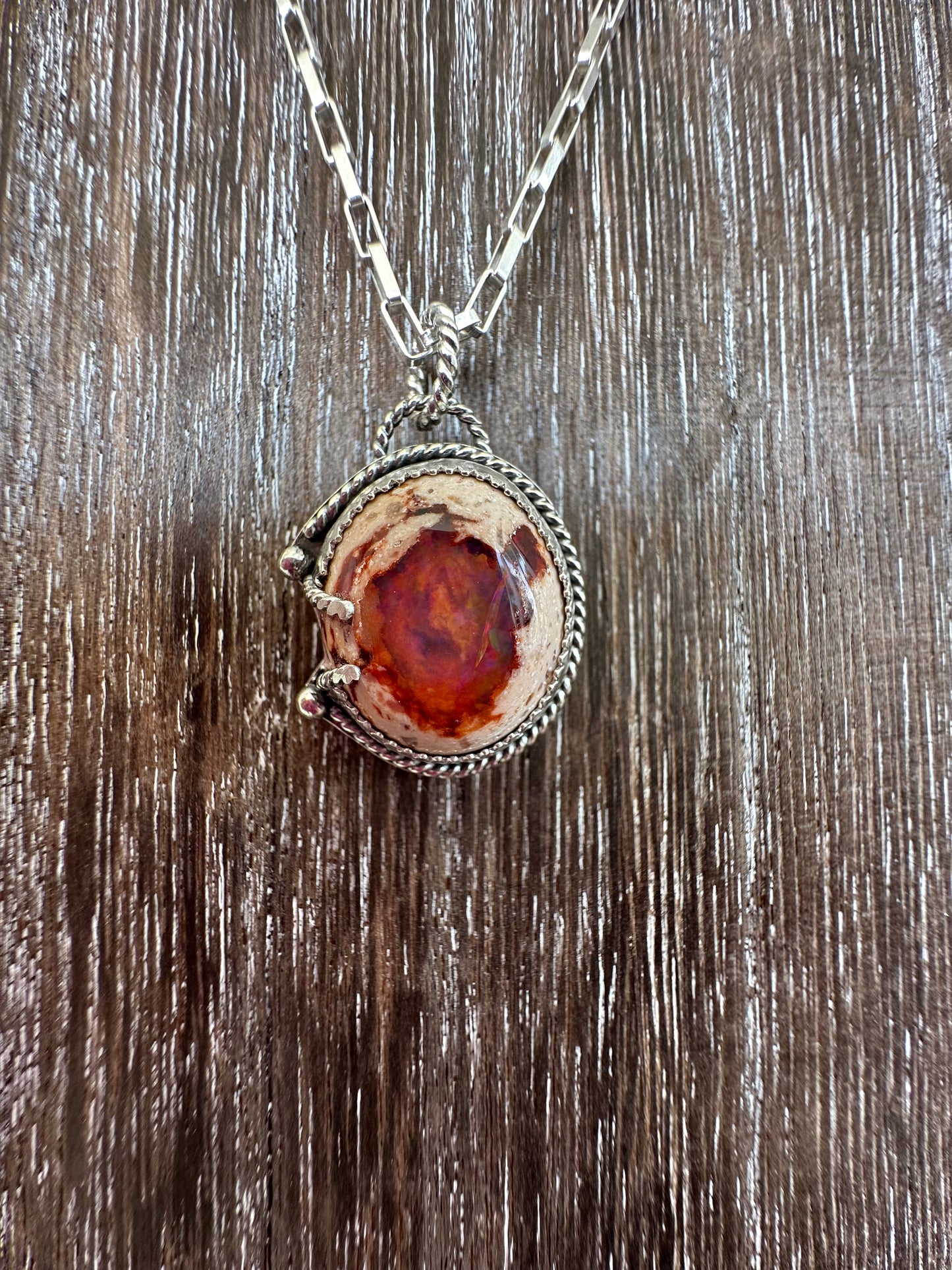 Mexican Fire Opal necklace