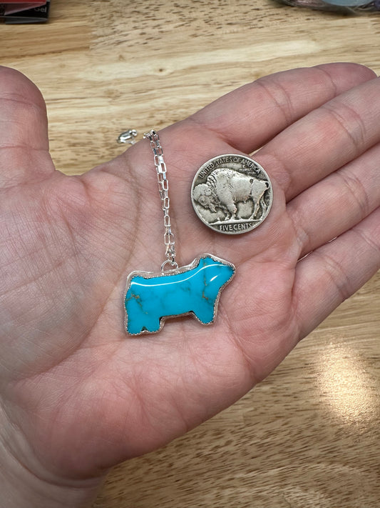 Turquoise Pig