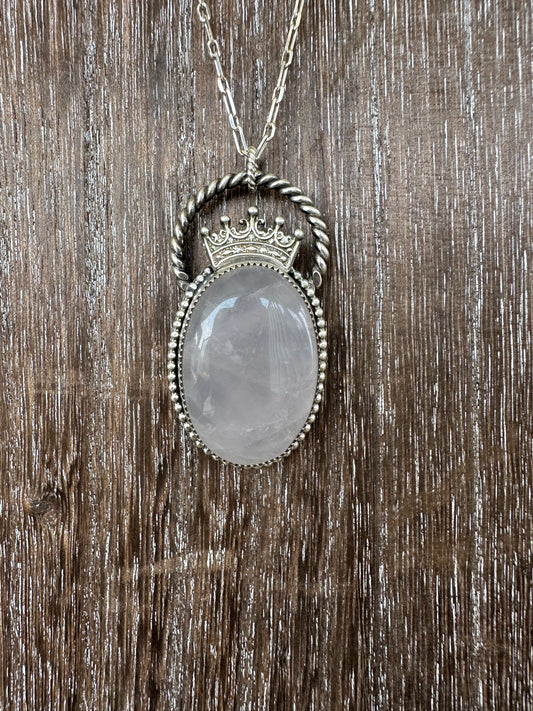 Rose Quartz Queen Necklace