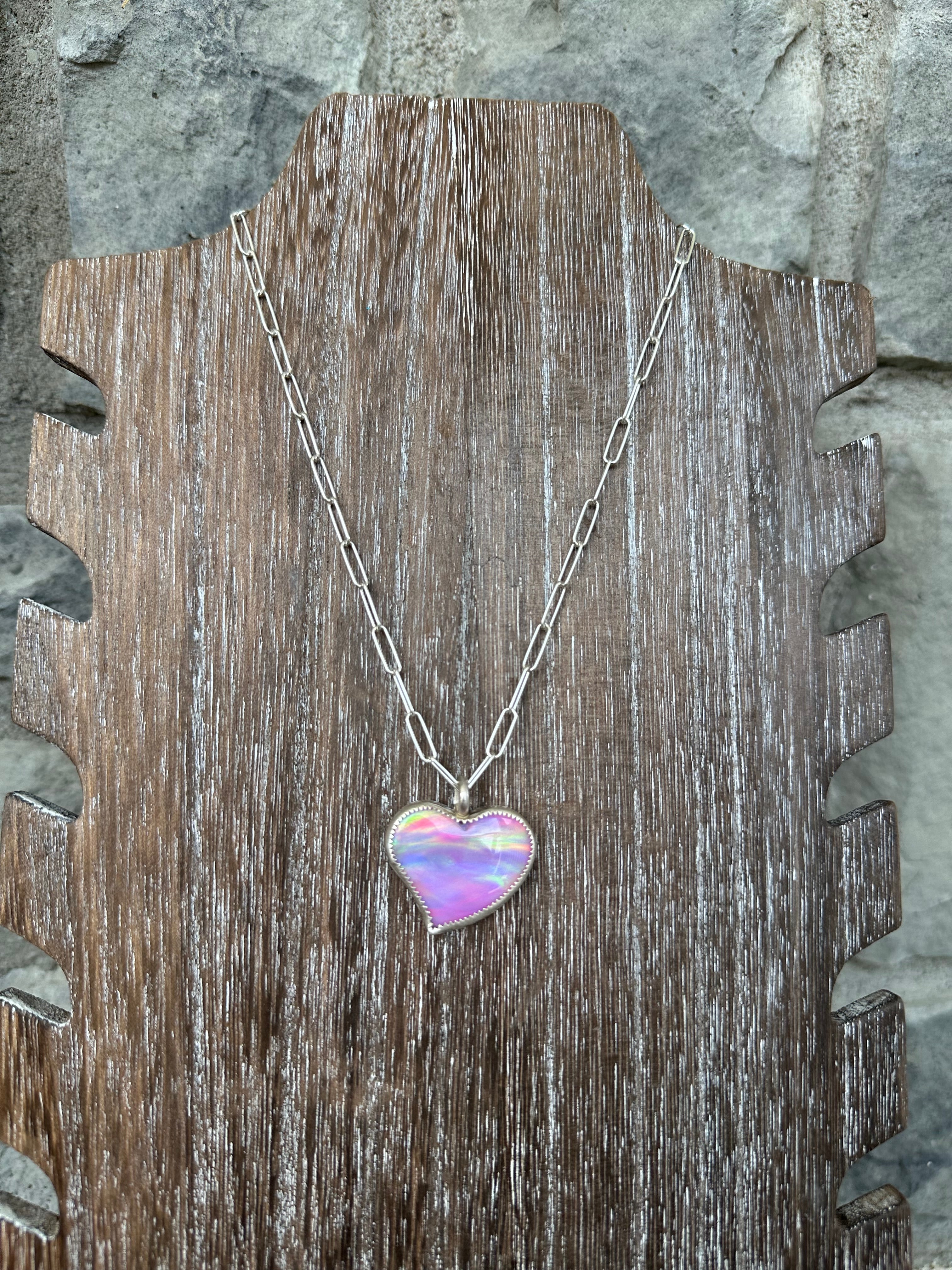 ■ENGBROX■ aurora heart star necklace EBNL25037 Aurora Heart Necklace – PinkBuffaloCo