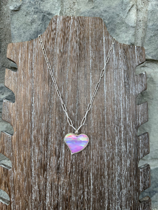 Aurora Heart Necklace