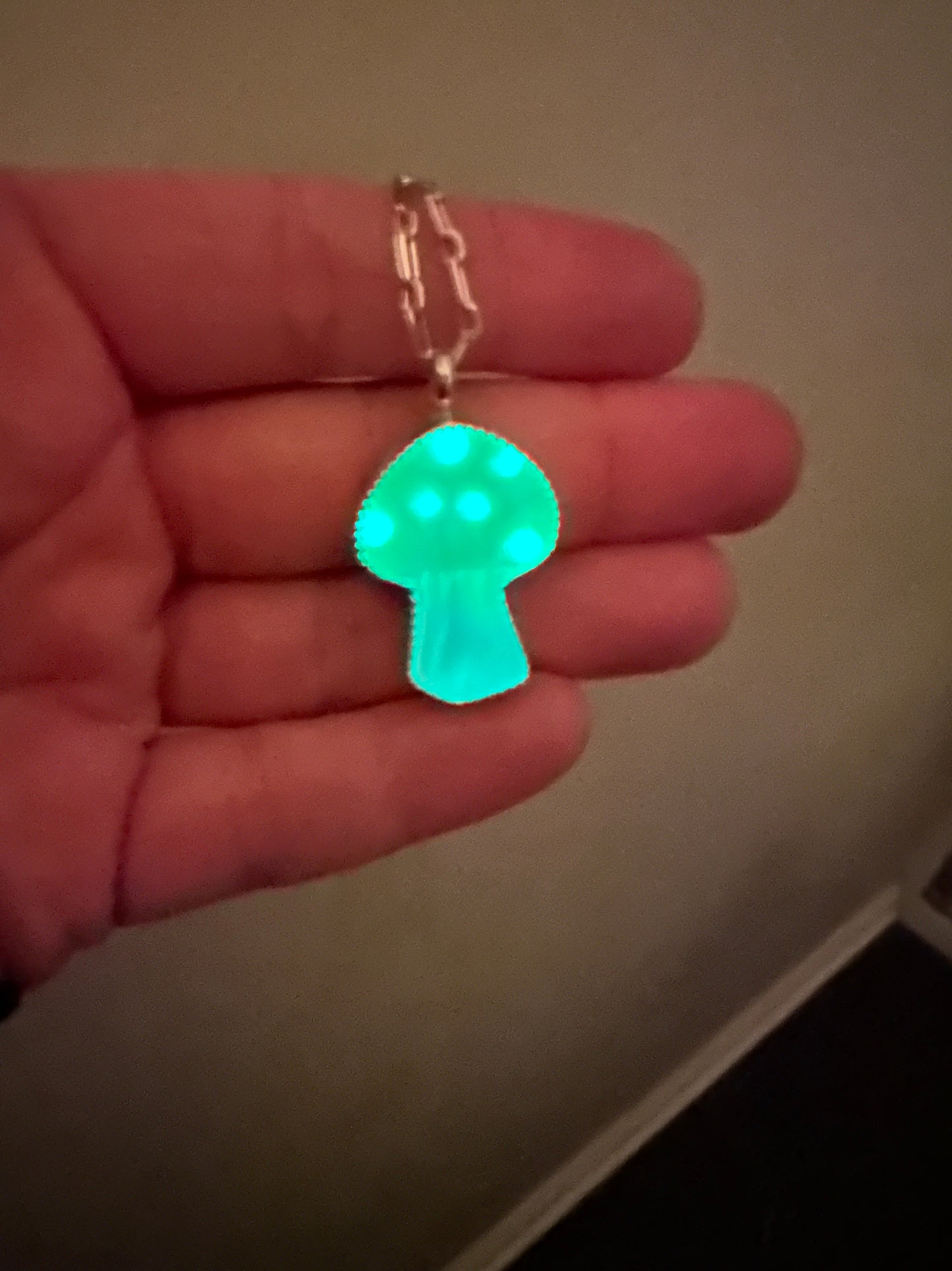 Glow in the dark and UV reactive Mushroom