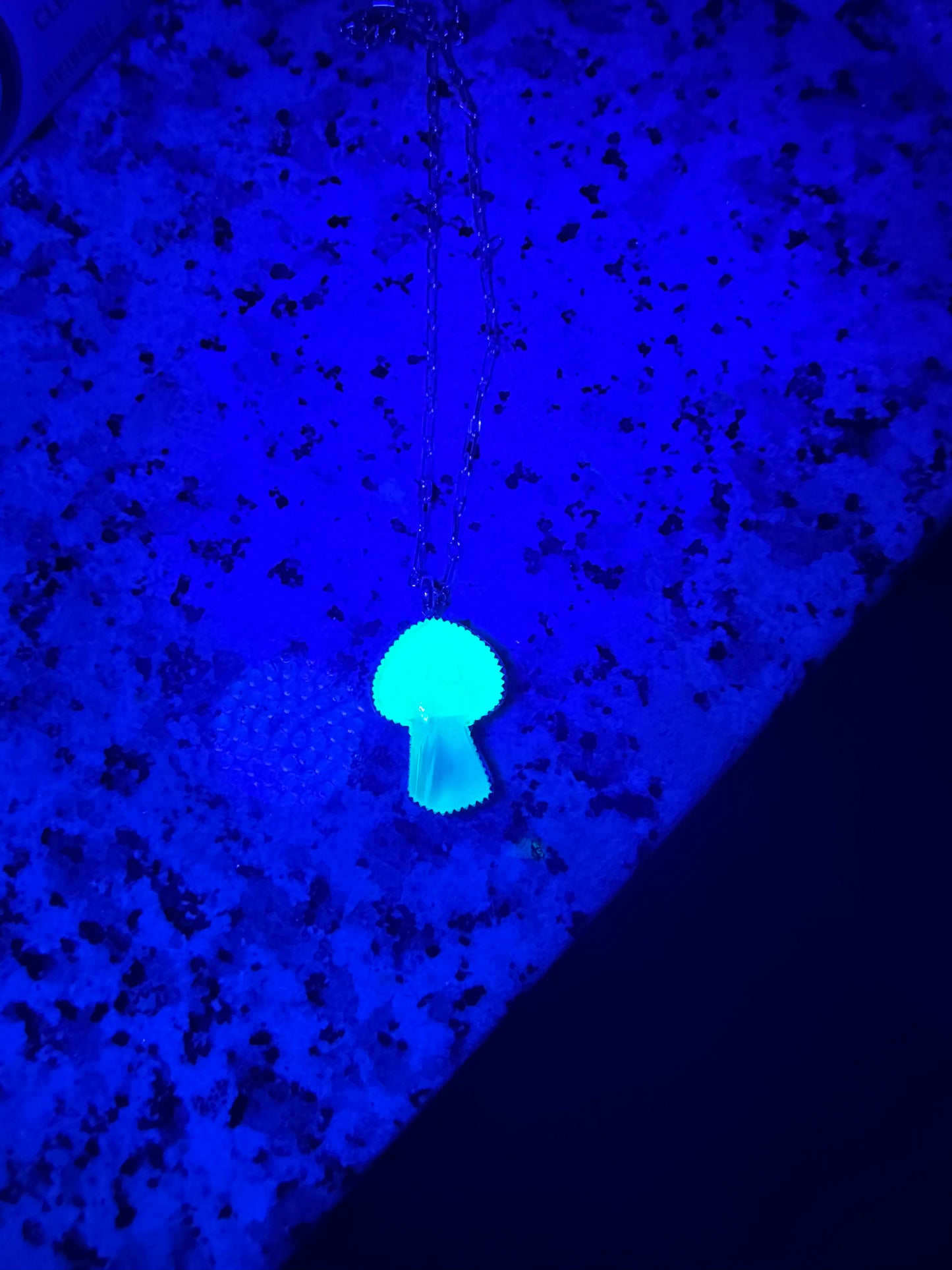 Glow in the dark and UV reactive Mushroom